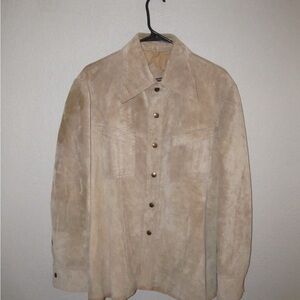 Vintage Men's Tan Leather Jacket